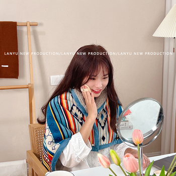 Koralinio fliso pledas, 100% poliesteris, 480 g/m², Žiema, Geometrinis raštas