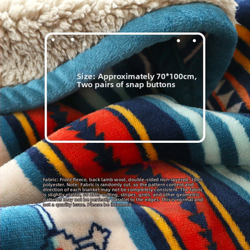 Koralinio fliso pledas, 100% poliesteris, 480 g/m², Žiema, Geometrinis raštas