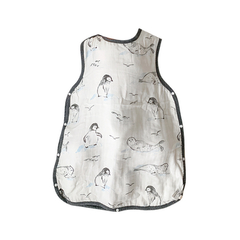 Sac de dormit pentru bebeluți, în stil vestă, din bambus-cotton gază, patru straturi, căptușeală lavabilă, pentru copii 0–6 ani, respirabil și care absoarbe umezeala