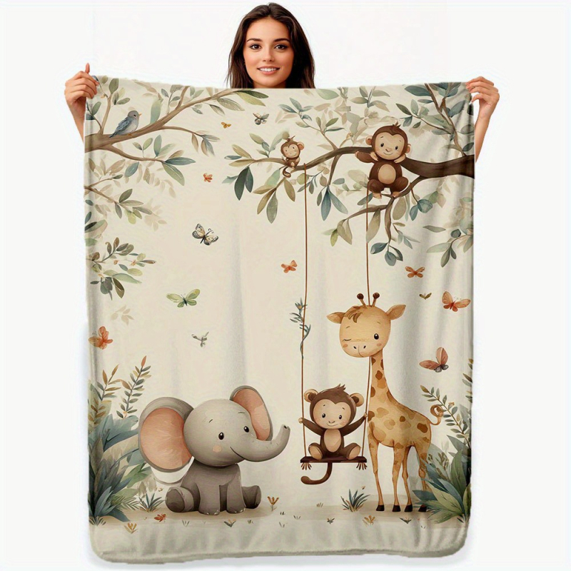 From Whale flanelės antklodė | Poliesterio pluoštas | Žiemos naudojimui | Vienos spalvos raštas | Svoris mažiau kaip 300 g