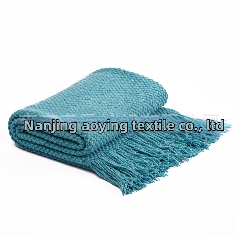 Šiaurietiškas minimalistinis burbulinis megztinis pledas - akrilas, 500–799 g, šiuolaikiškai paprastas stilius, pavasaris ir ruduo, pritaikomas