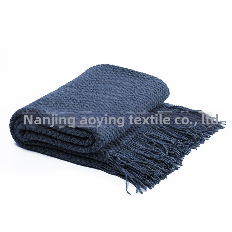 Šiaurietiškas minimalistinis burbulinis megztinis pledas - akrilas, 500–799 g, šiuolaikiškai paprastas stilius, pavasaris ir ruduo, pritaikomas