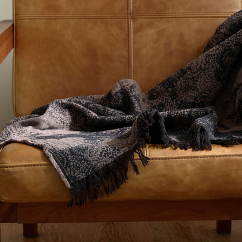 Skandinaviškas retro pledas iš medvilnės, gėlių raštas, 1500–1999 g, visiems metų laikams, prieinamas luksas