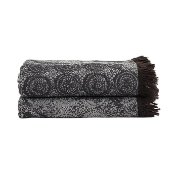 Skandinaviškas retro pledas iš medvilnės, gėlių raštas, 1500–1999 g, visiems metų laikams, prieinamas luksas