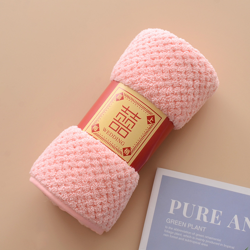 Ručnik za lice od coral fleece s dizajnom ananas kariranog uzorka, 150D vlakna, običan način tkanja, 50–80 g, prilagodljiva obrada