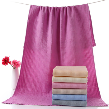 Vannas dvielis no tīras kokvilnas gāzes auduma, 32s diegi, svars 200–300 g, pielāgota apstrāde