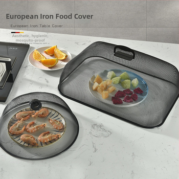 Nerūdijančio plieno maisto uždangalas – apsauga nuo uodų ir dulkių, kvadratinis ir apvalus dangtelis indams