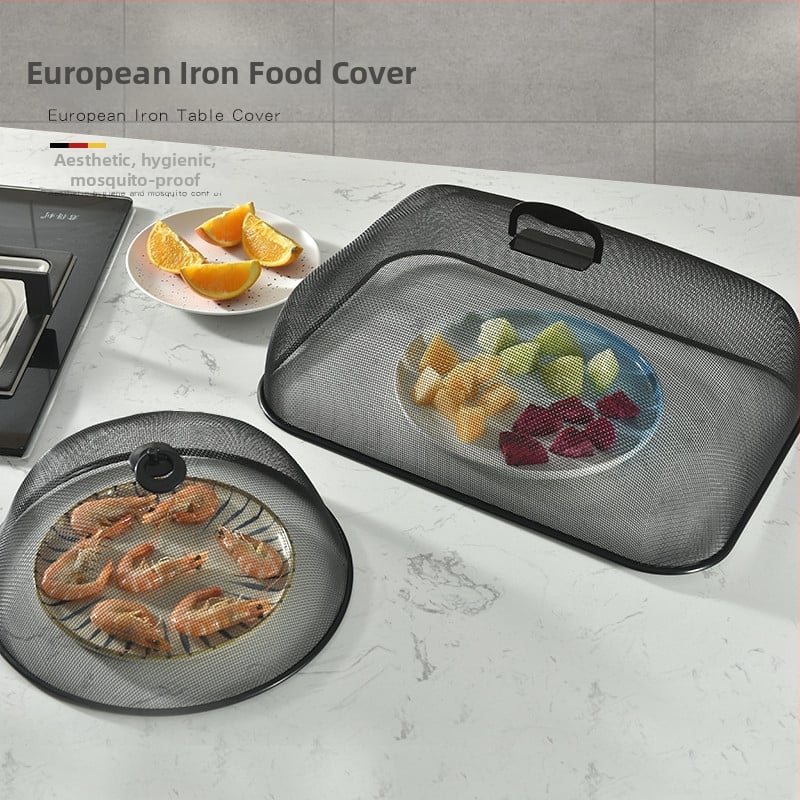 Nerūdijančio plieno maisto uždangalas – apsauga nuo uodų ir dulkių, kvadratinis ir apvalus dangtelis indams