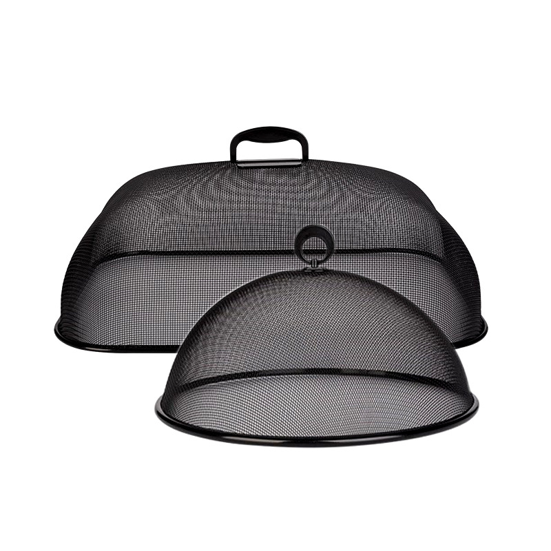 Nerūdijančio plieno maisto uždangalas – apsauga nuo uodų ir dulkių, kvadratinis ir apvalus dangtelis indams