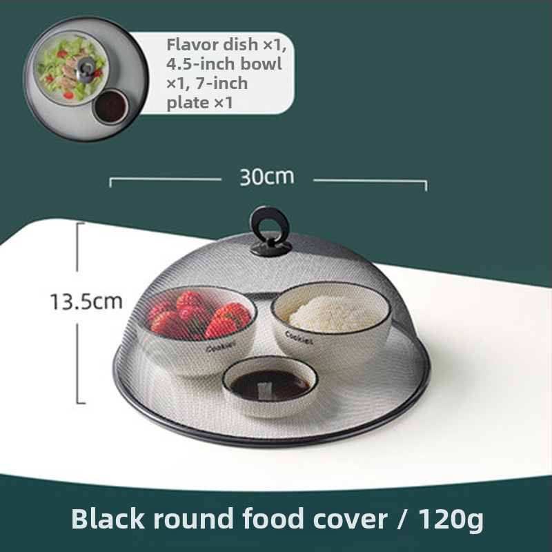 Nerūdijančio plieno maisto uždangalas – apsauga nuo uodų ir dulkių, kvadratinis ir apvalus dangtelis indams