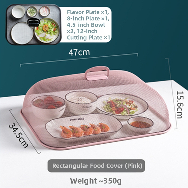 Nerūdijančio plieno maisto uždangalas – apsauga nuo uodų ir dulkių, kvadratinis ir apvalus dangtelis indams