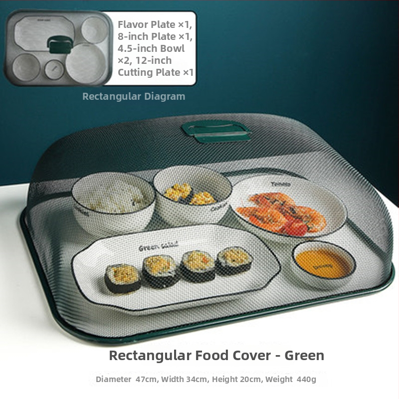 Nerūdijančio plieno maisto uždangalas – apsauga nuo uodų ir dulkių, kvadratinis ir apvalus dangtelis indams