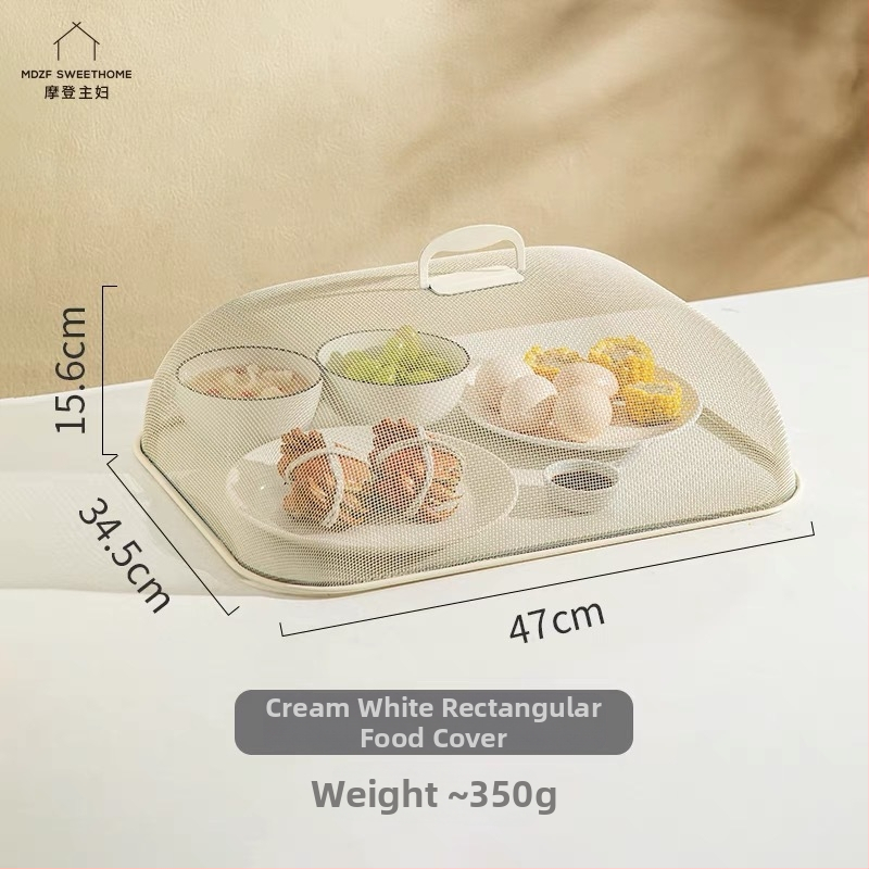 Nerūdijančio plieno maisto uždangalas – apsauga nuo uodų ir dulkių, kvadratinis ir apvalus dangtelis indams