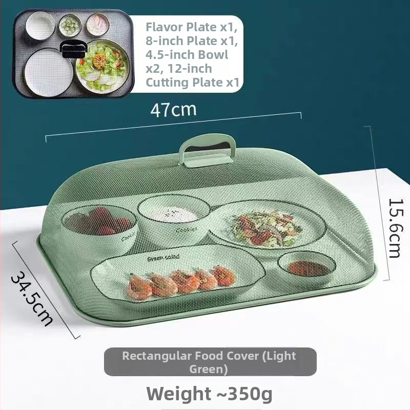 Nerūdijančio plieno maisto uždangalas – apsauga nuo uodų ir dulkių, kvadratinis ir apvalus dangtelis indams