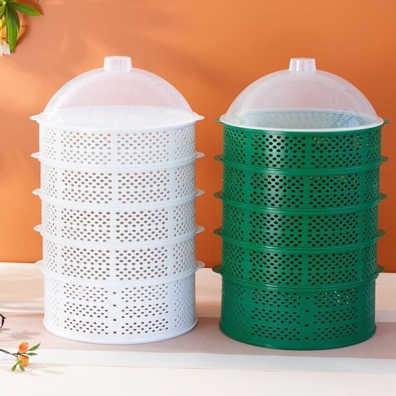 Daugiasluoksnis plastikinis patiekalų dangtelis likusiems – dulkių apsauga, maisto apsauga, namų stalo naudojimui