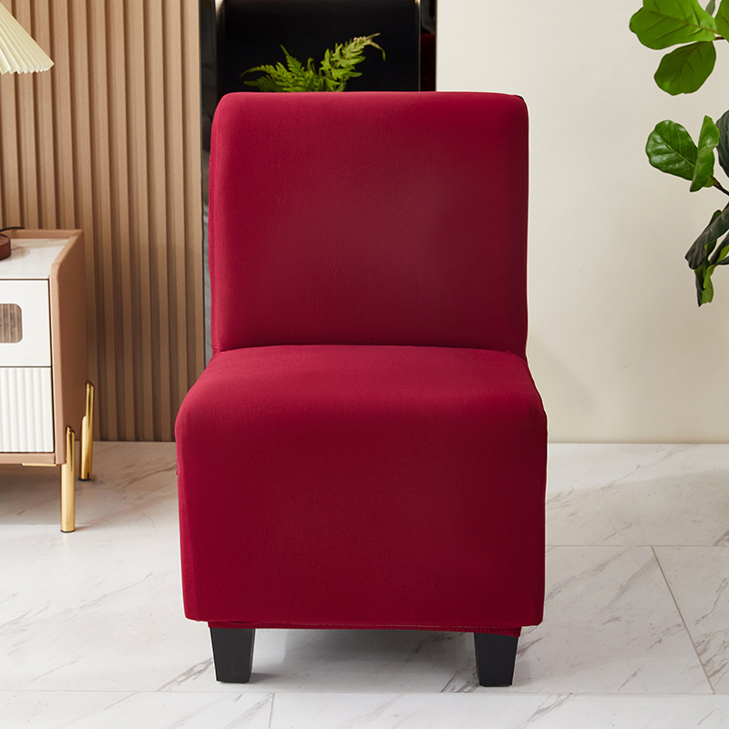 Karfa nélküli, egy üléses kanapé huzat – anyag: textil, csúszásmentes, kopásálló, macska-karcolások elleni védelem, minimalist stílus, egyszínű minta