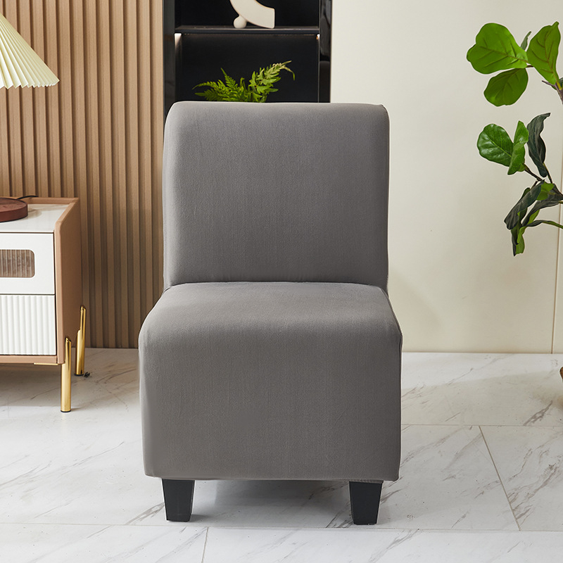 Karfa nélküli, egy üléses kanapé huzat – anyag: textil, csúszásmentes, kopásálló, macska-karcolások elleni védelem, minimalist stílus, egyszínű minta