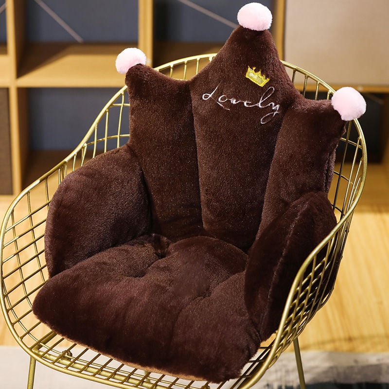 Krēsla spilvens - pūkains materiāls, PP kokvilnas pildījums, LEZIZI, dzīvojamā istaba