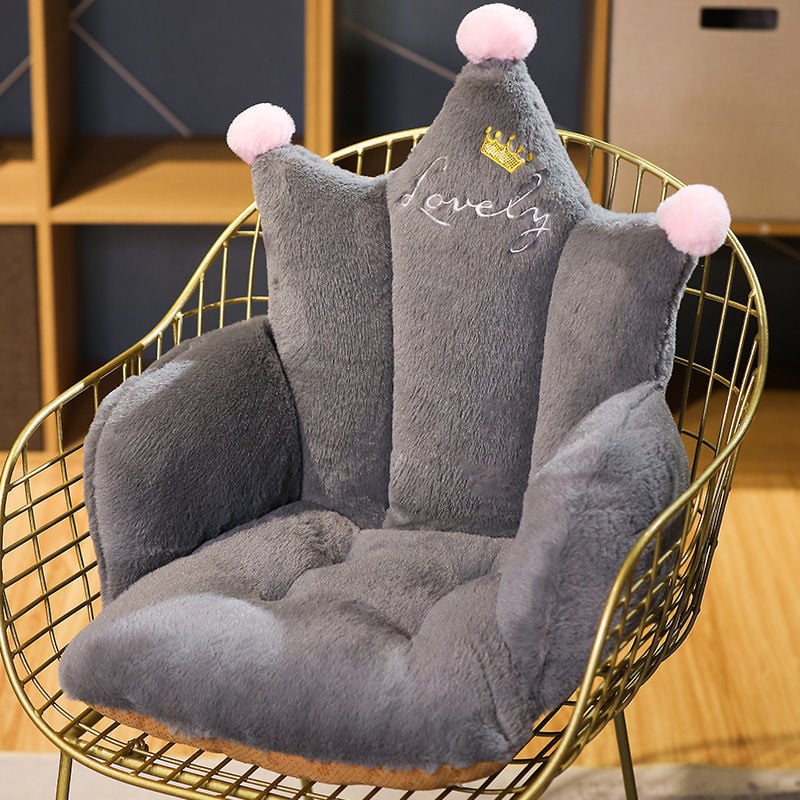 Krēsla spilvens - pūkains materiāls, PP kokvilnas pildījums, LEZIZI, dzīvojamā istaba