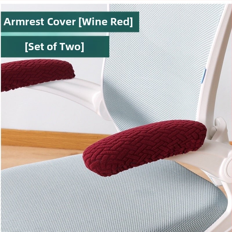 Kancelārijas krēsla roku balsta pārvalks, poliesters, ģeometrisks raksts, pretslīdēšana, nodilumizturīgs, putekļu aizsardzība