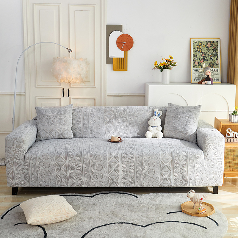 Jacquard velúr kanapévédő, univerzális illeszkedés, bohem stílus, bohémi mintázat