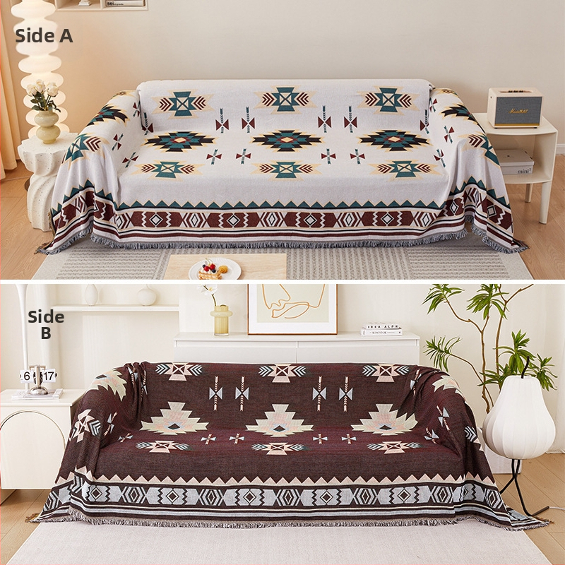 Youzhuo pamut kanapévédő háromüléseshez, absztrakt minta, modern minimalist stílus