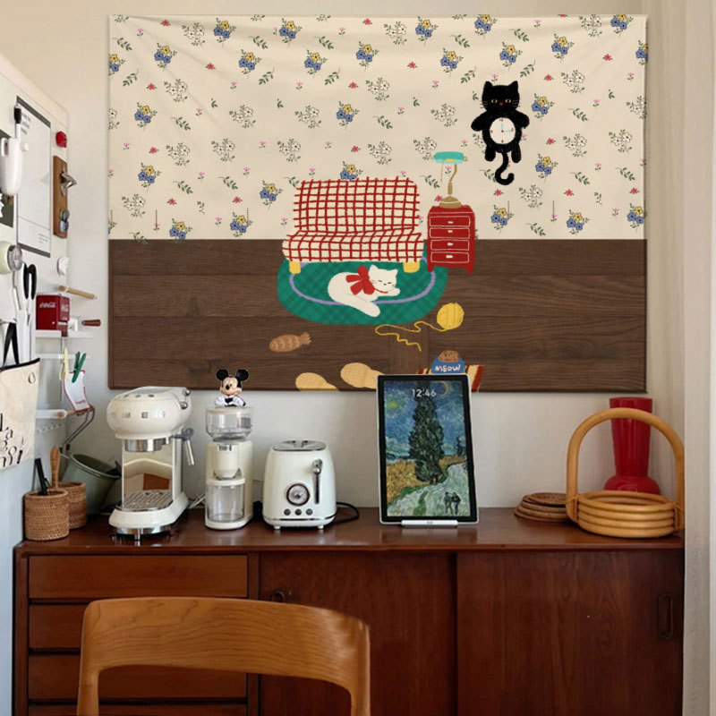 Plišani goblen za spavaću sobu, pravokutni, digitalni termalni transfer, glavni materijal poliester 91-100%