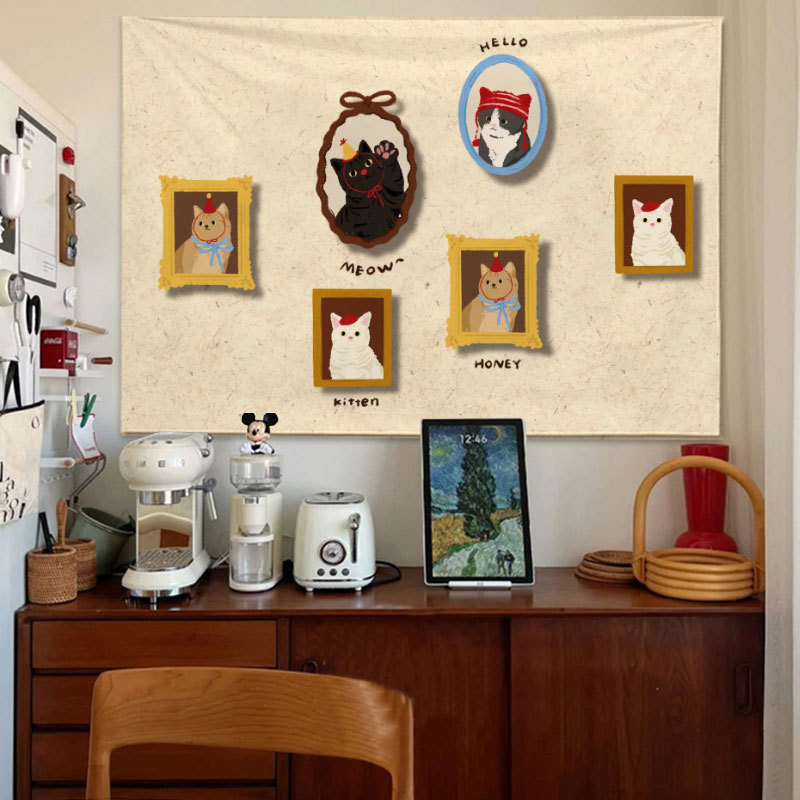 Plišani goblen za spavaću sobu, pravokutni, digitalni termalni transfer, glavni materijal poliester 91-100%