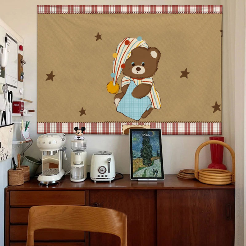 Plišani goblen za spavaću sobu, pravokutni, digitalni termalni transfer, glavni materijal poliester 91-100%