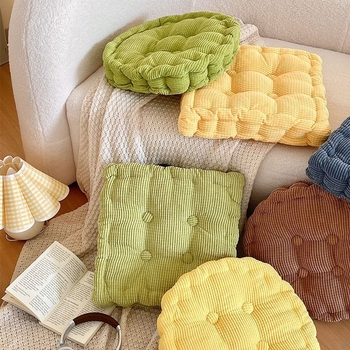 Diák ülőpárna, pamut, minimalist stílus, doily-formájú párna, hosszú ülés utáni fájdalom elleni kényelem, rácsmintás