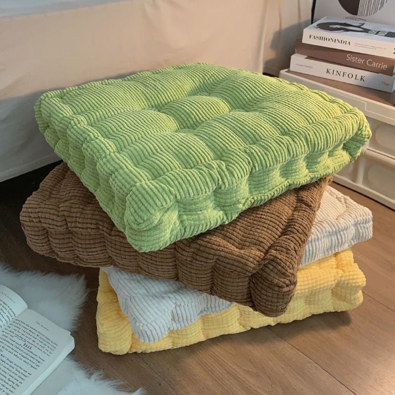 Diák ülőpárna, pamut, minimalist stílus, doily-formájú párna, hosszú ülés utáni fájdalom elleni kényelem, rácsmintás