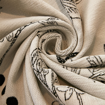 Chenille kanapéfedő - háromüléses, kétoldalas, virágos minta, sokoldalú