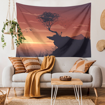 Zidni tapiser od poliesterskih vlakana, sadržaj glavnog sastojka 91–100%, digitalni termalni prijenos, kvadratni oblik, uzorak: lik