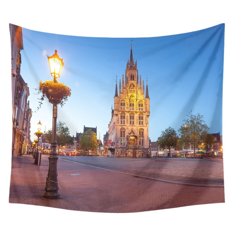 Zidni tapiser od poliesterskih vlakana, sadržaj glavnog sastojka 91–100%, digitalni termalni prijenos, kvadratni oblik, uzorak: lik