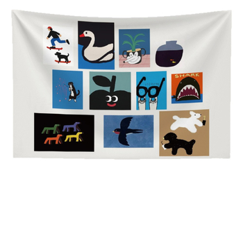 Prisitaikantis poliesterio gobelenas sienai – stačiakampis sieninis kilimas su skaitmenine termotransferinės spauda peizažo raštu, svetainei ir miegamajam