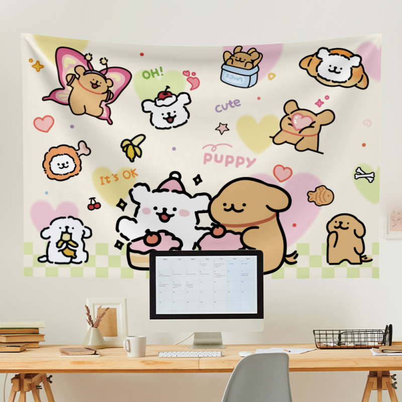 Prisitaikantis poliesterio gobelenas sienai – stačiakampis sieninis kilimas su skaitmenine termotransferinės spauda peizažo raštu, svetainei ir miegamajam