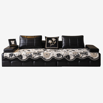 Kanapé párna, doilyszerű alak, chenille anyag, virágos mintázat, moduláris kanapéval kompatibilis, letisztult stílus