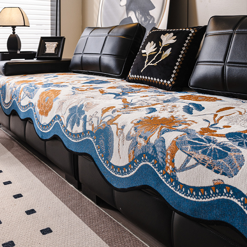 Kanapé párna, doilyszerű alak, chenille anyag, virágos mintázat, moduláris kanapéval kompatibilis, letisztult stílus