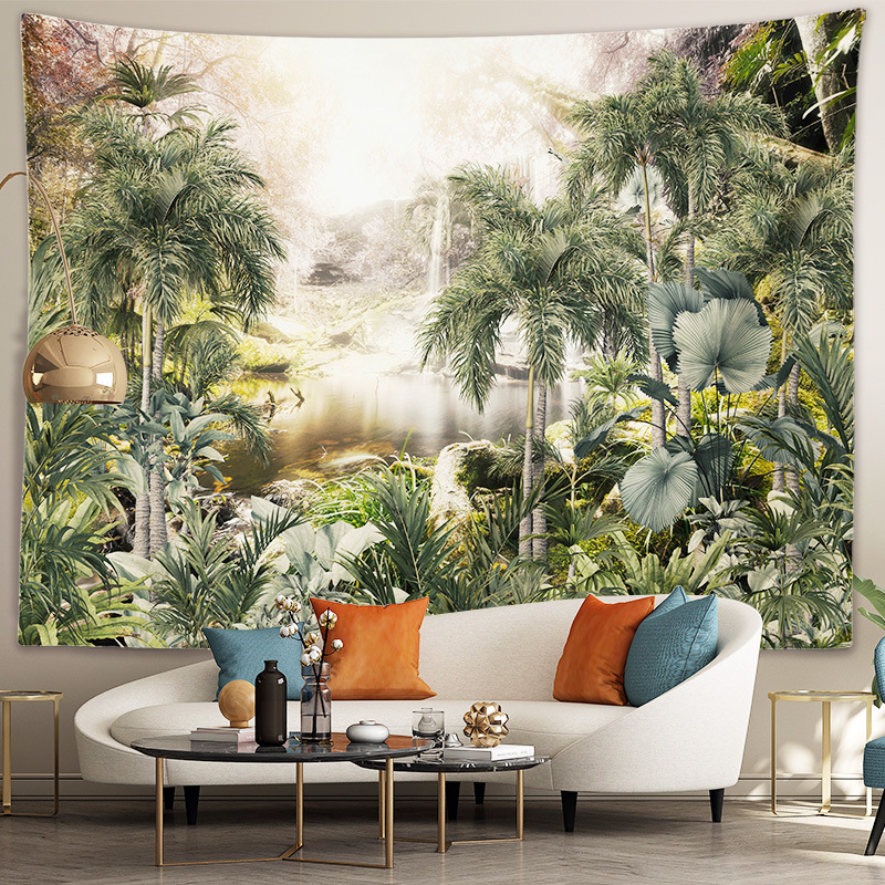 Geometrinis gobelenas – poliesterio su viskoze mišiniu, stačiakampio formos, mašininis audimas, skalbimas mašinoje