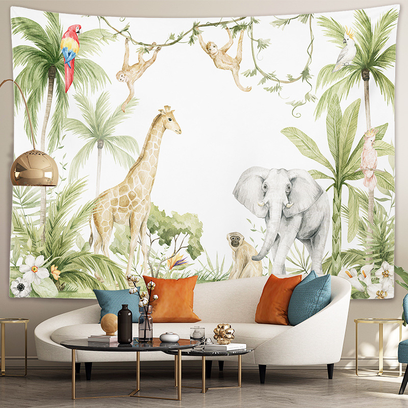 Geometrinis gobelenas – poliesterio su viskoze mišiniu, stačiakampio formos, mašininis audimas, skalbimas mašinoje