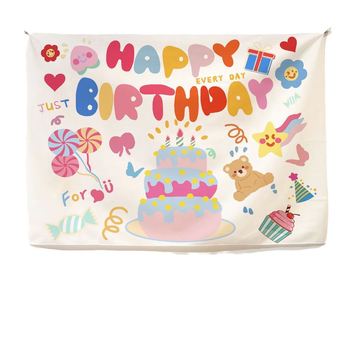 Seinų gobelenas – Cartoon/Anime motyvas, audinys: trumpas plišas (81–90% poliesterio), procesas: skaitmeninis šilumos perdavimas, forma: stačiakampis