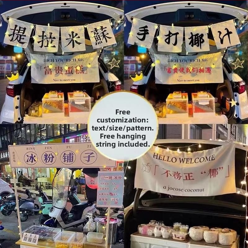 Prekybos stendo dekoratyvinis gobelenas — pripildyta medvilnė, 90% medvilnė, netkota medžiaga