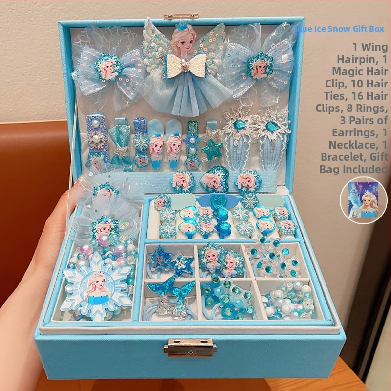 Bērnu matu aksesuāru komplekts – Korejas stila prinčeses galvas lentītes, metāla materiāls (2021. gada vasara)