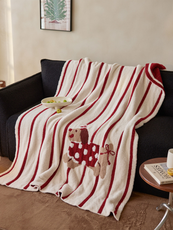 Megztas animacinis pledas – INS stiliaus, miegamajam ir biurui, fleece pledas