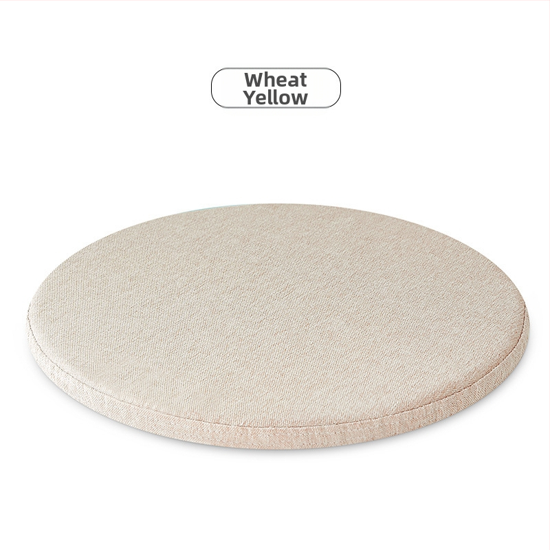 Memóriahabos kör alakú ülőpárna, pásztorális stílus, cipzár nélkül, kanapéra