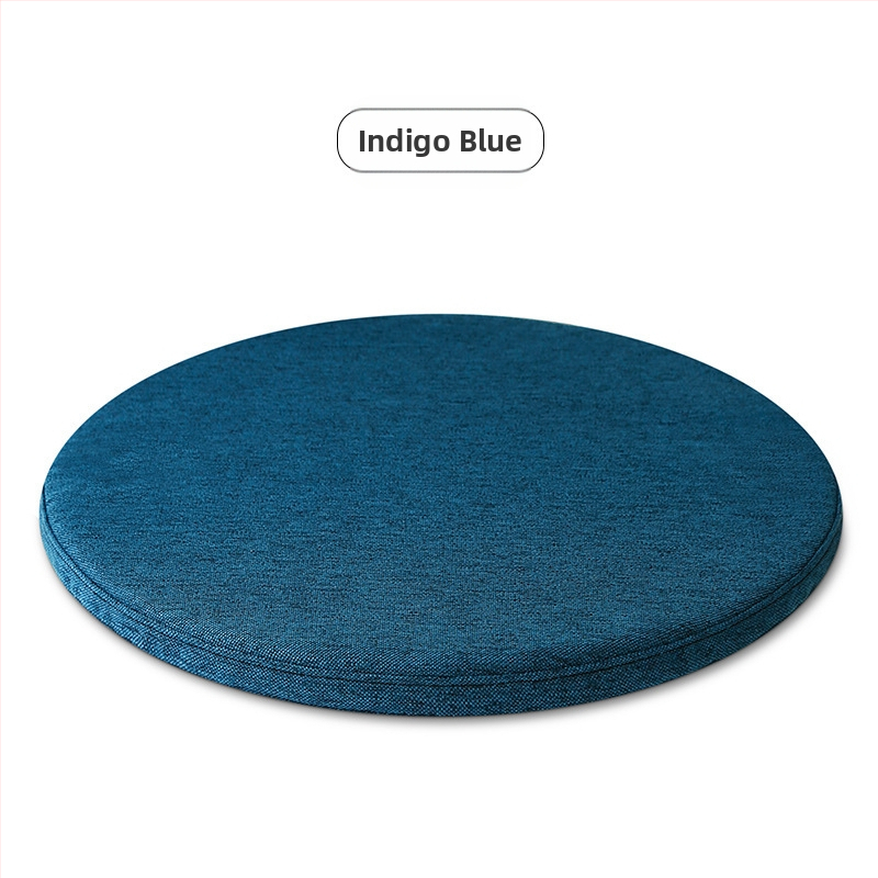 Memóriahabos kör alakú ülőpárna, pásztorális stílus, cipzár nélkül, kanapéra