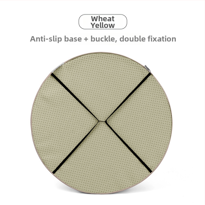 Memóriahabos kör alakú ülőpárna, pásztorális stílus, cipzár nélkül, kanapéra