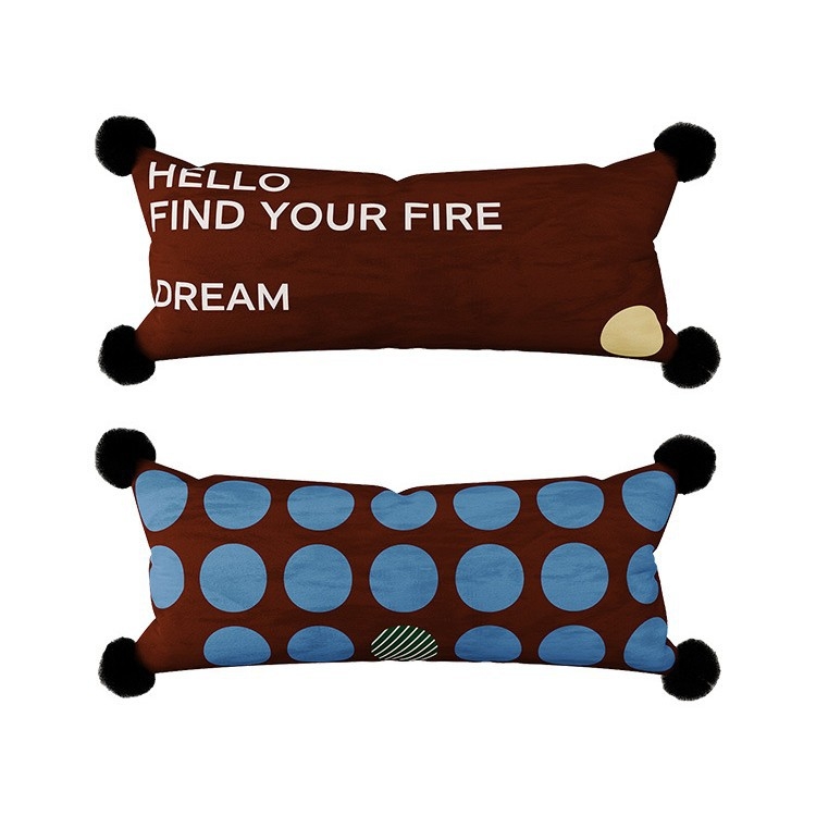 Garš spilvens viduslaiku stilā mājai — ģeometrisks kvadrāta raksts, holandiešu samts pārvalks, noņemams un mazgājams pārvalks, PP kokvilnas pildījums, piemērots guļamistabai pie gultas un birojā