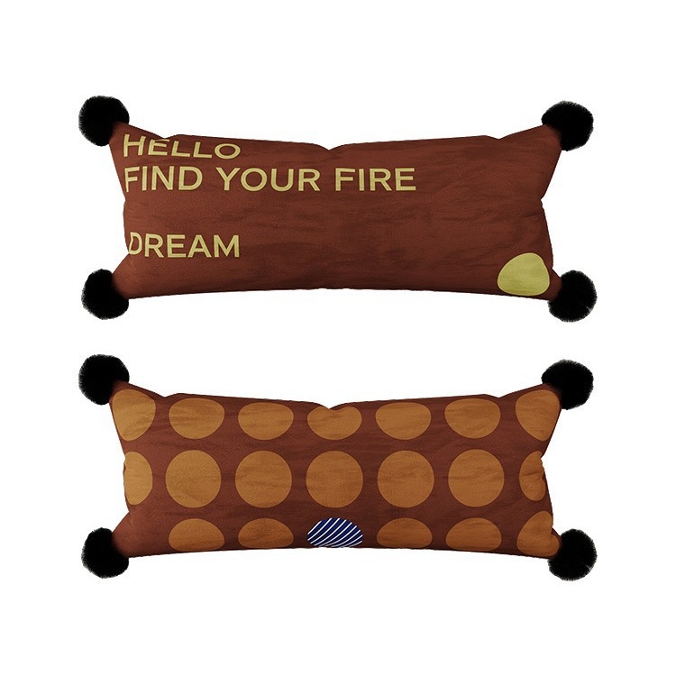 Garš spilvens viduslaiku stilā mājai — ģeometrisks kvadrāta raksts, holandiešu samts pārvalks, noņemams un mazgājams pārvalks, PP kokvilnas pildījums, piemērots guļamistabai pie gultas un birojā