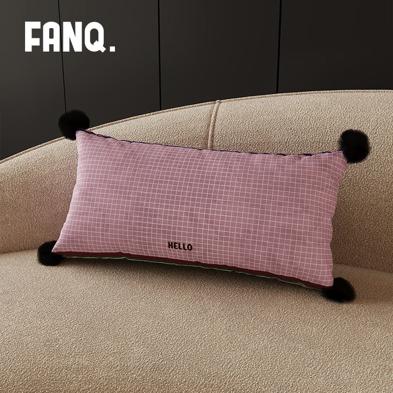 Garš spilvens viduslaiku stilā mājai — ģeometrisks kvadrāta raksts, holandiešu samts pārvalks, noņemams un mazgājams pārvalks, PP kokvilnas pildījums, piemērots guļamistabai pie gultas un birojā